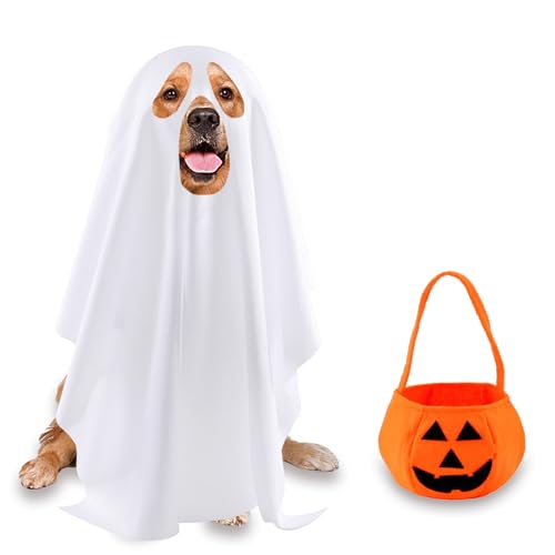 Disfraz de Fantasma para Perro Grande