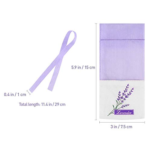 XLKJ 30 Pcs Dried Lavender Sachets Bags,Empty Lavendar Flower Sachet Bags with Drawstring - Image 2