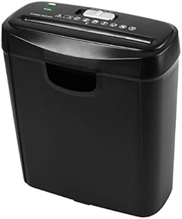 ECONO Strip Cut 6 Sheet Paper Shredder 10 Litre Bin Cut Size 6mm Security Level P2 Credit Card Shredder