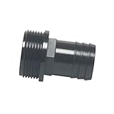 tecuro Schlauchtülle Ø 32 mm x 1 Zoll Außengewinde, 6 bar, PP-schwarz