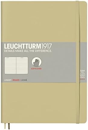 Leuchtturm1917 (310337 Notebook Medium (A5) Softcover, 123 numbered pages, squared, black
