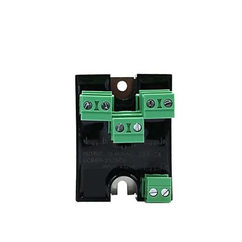 Relais à semi-conducteurs triphasé 25A SSR DC-AC sur rail DIN avec dissipateur