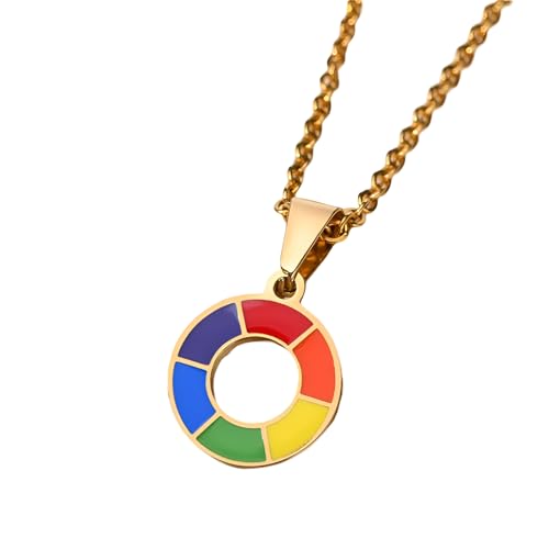 Collier transgenre de haute qualité en argent 925 massif et émail