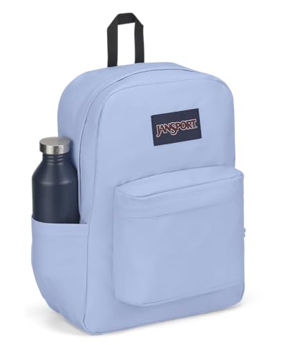 Image of JanSport SuperBreak Plus Backpack with Padded 15-inch Laptop Sleeve and Integrated Bottle Pocket - Spacious and Durable Daypack for Work and Travel - Hydrangea