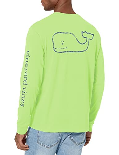 Image of vineyard vines Men's Long Sleeve Vintage Whale Pocket T-Shirt