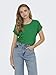 ONLY Damen Top Kurzarm Rundhals T-Shirt Moster Weiß Schwarz XS S M L XL XXL, Größe:L, Farbe:Jolly Green 15106662