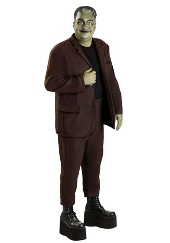 Fun Costumes Adult Plus Size Herman Costume The Munsters Father Figure Complete Outfit with Jacket & Frankenstein Headpiece - 3X - Brown
