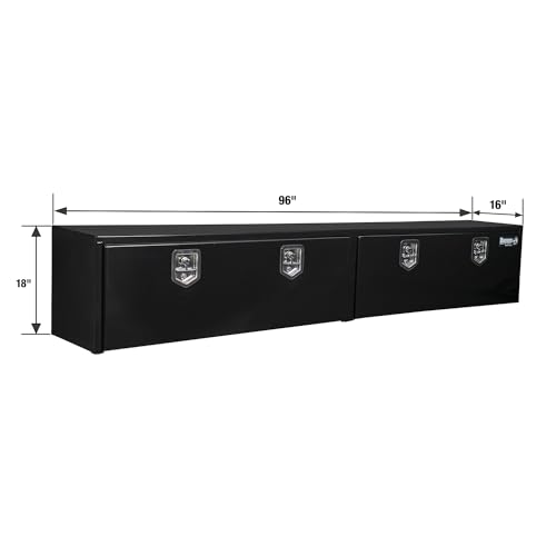 Buyers Products 1703020 Black Steel Topsider Truck Box With T-Handle Latch, 18 x 16 x 96 Inch, Truck Tool Box For Storage And Organization, Lockable Tool Chest For Work Trucks by Buyers Products Company - Image 6