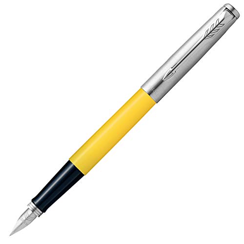 PARKER Jotter Original CT Stylo plume Jaune rechargeable : écriture fluide au quotidien