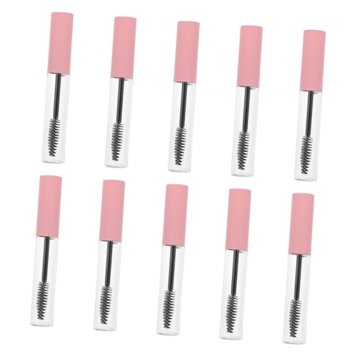 SMASOLO 10 piezas Tubos Vacíos para Máscara con Varita Aplicadora Botellas Plásticas Seguras y Portátiles para Crema y Crecimiento de Pestañas Diseño Moderno y Antifugas para Mujeres