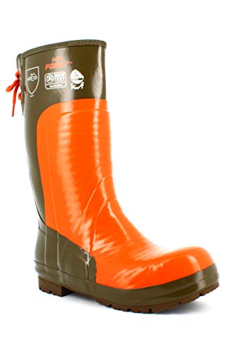 Produktfoto von Spirale Unisex Forst Super Safety Sicherheits-Gummistiefel, Grün (Orange-Oliv 085), 46 EU