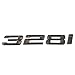 SUKRAGRAHA Replacement Model No. Rear 3D Sticker Emblem Badge for BMW 316i 318i 320i 323i 325i 328i 330i 335i (328i)