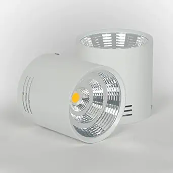Harold Electricals 5 Watt Surface Mounted COB Downlight for Ceiling, Wall, Balcony & Terrace - White Body (Neutral White Light) Pack of 1