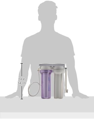 Miniatura 3 de iSpring CKC2 Sistema dispensador de filtración de agua de 2 etapas de alto rendimiento para encimera, incluye filtros de bloque de carbón activado,