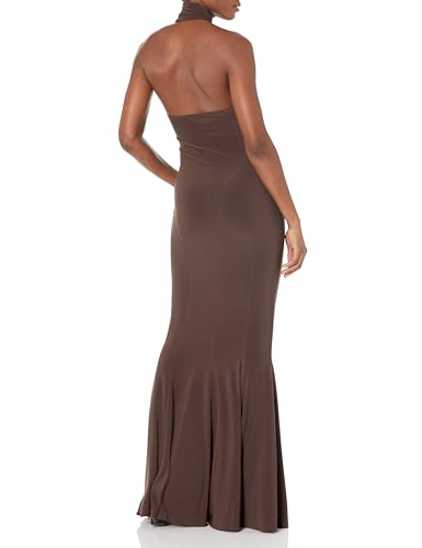 Norma Kamali Women's Halter Turtle Fishtail Gown2