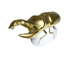 Reichenbach Porzellanfigur Käfer Hirschkäfer poliergold (9x5cm)