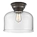 Innovations 623-1F-OB-G72-L X-Large Bell 1 Light 12 inch Flush Mount, Oil Rubbed Bronze