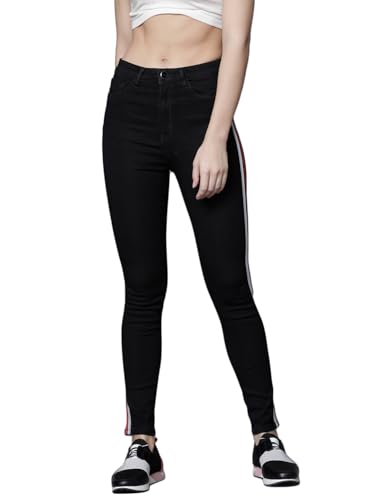 Image of Tokyo Talkies Women's Super Skinny Fit Regular Jeans | Stretchable Mid-Rise Jeans Pant