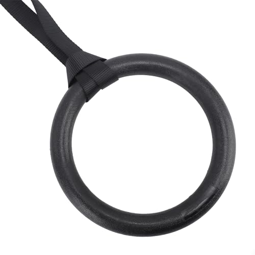 Anillas Fitness negras en ABS con cinta de poliéster ajustable miniatura 5