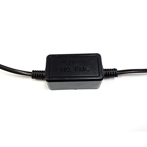 Socal-Led 2X A10 H11 H8 Emc Headlight Kit Canbus Hid Led Decoder Anti-Flicker Error Canceller Relay Resistor Adapter #TOP1