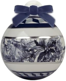 Baci Milano Decoraciones de Navidad Bola pequeña de porcelana colección Versalles