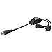 Strhowill 2 Way Extension Cord with On/Off Switch - 1.6FT Heavy Duty Power Cord Splitter, 14AWG 15A/125V & 18AWG 10A/125V, Dual Outlet Indoor/Outdoor Extension for Home Office, Garage Tools and More