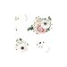 RoomMates Fresh Floral Peel And Stick Giant Wall Decals, white, pink, green, 1 Sheet 36.5 inches x 17.25 inches - RMK3866GM