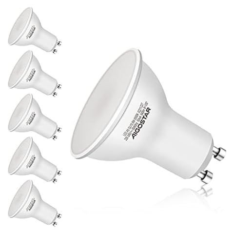 Aigostar - Bombilla LED GU10, 8W, Luz blanca fría Cover