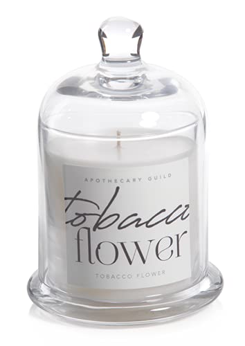 Zodax Tobacco Flower Apothecary Guild 10 Ounce Scented Jar Candle with Dome