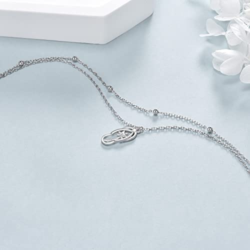 Yonfqe Slipper Flip Flop Bracelets Sterling Silver Palm Tree Bracelet Sea Theme Bracelet Beach Jewelry Tree Gifts For Women Girls #TOP2