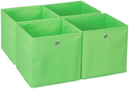 Relaxdays Bac De Rangement, Lot Pratique De 2, Doublure, Poignée, H X L X P : 20 X 31 X 31 Cm, Noir Et Blanc | Leroy Merlin