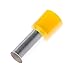 Panduit FSD85-16-L Insulated Ferrule, Single Wire DIN End Sleeve, 4 AWG Wire Size, Yellow, 0.43" Max Insulation, 3/4" Wire Strip Length, 0.3" Pin ID, 0.63" Pin Length, 1.14" Overall Length (Pack of 50)