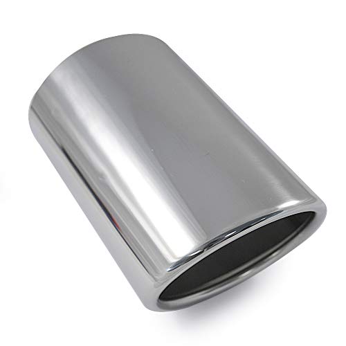 Embout d'échappement de voiture universel en inox chromé 60mm pour silencieux arrière