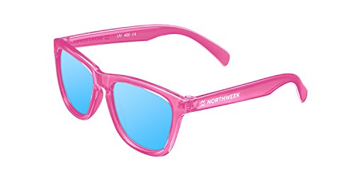 Northweek Kids Indie   Gafas de Sol para Niño y Niña, Polarizadas, Rosa/Azul
