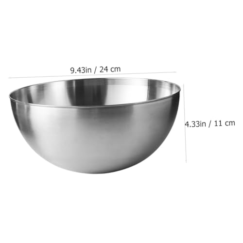 Bowl redondo acero inoxidable 24 cm multifuncional cocina miniatura 2