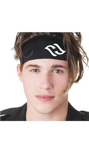 FUNEX Cotton Moisture and Wicking and Non-Slip Exercise Workout Headband Gym Men Women Long Hair Sports Yoga Cycling Running Head Wraps Cloth Headband Head Sweat Band Hiking for Men and Women (Pack of 1)