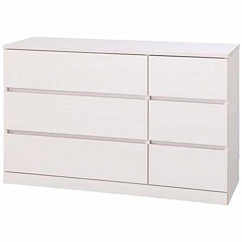 アイリスオーヤマ 木製チェスト シンプル 引き出し ウッドチェスト ロータイプ WCH-1090L オフホワイト