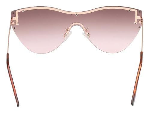 Harley-Davidson Women's Cat-Eye Rhinestone Sunglasses, Gradient Burgundy Lens3