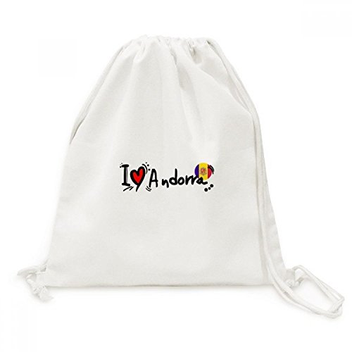 Sac de voyage en toile Andorre avec cordon de serrage pratique