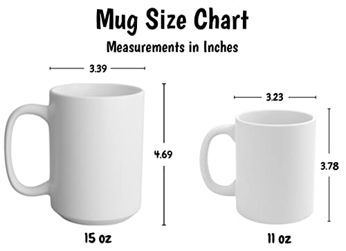 Taza de cerámica personalizada para niños, 15 oz, asa azul claro miniatura 5