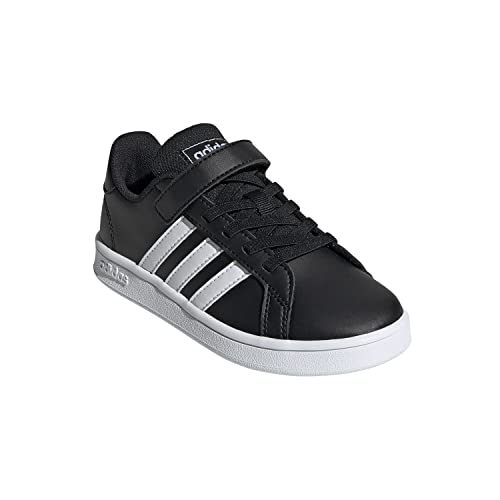 adidas boys Grand Court Tennis Shoe, Core Black/Footwear