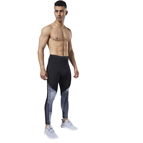 Reebok Herren One Series Compresion Tight Eng, schwarz, X-Large