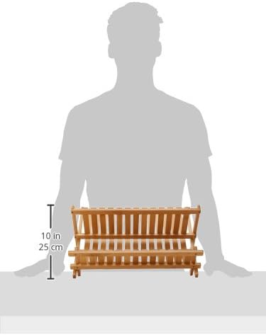 Miniatura 9 de Lipper International 8813 Plegable de Madera de Bambú, 17-34" x 13" x 9-34"