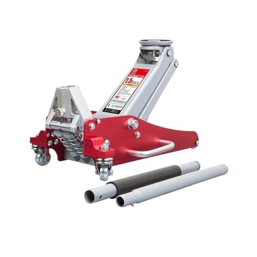 Podnośnik Podłogowy Duty Trolley Jack 3-Tonowy, Szybko Podnoszący, Aluminiowy, Z Podwójnymi Tłokami Pompy I Wzmocnionym Ramieniem Podnoszącym, Do Samochodów Rodzinny(T815016L)