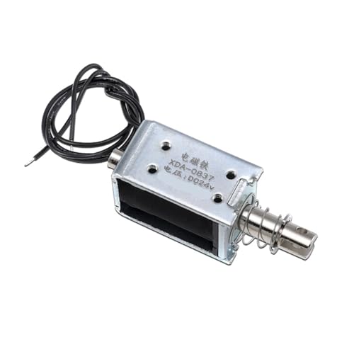 XHAJCSJWGD 0837Z Electroimán de CC de Empuje y tracción con Bastidor DC6V12V24V