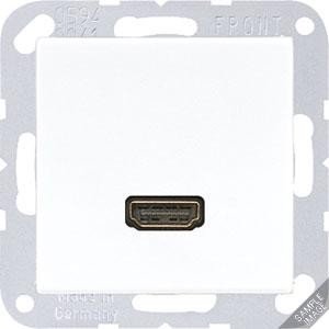 Plaque HDMI anthracite mat Jung au design minimaliste et finition premium