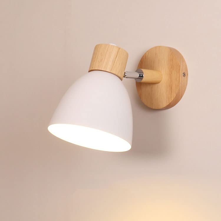 Aplique de pared nórdico orientable blanco WQHPLMD iluminación LED dormitorio y salón 5