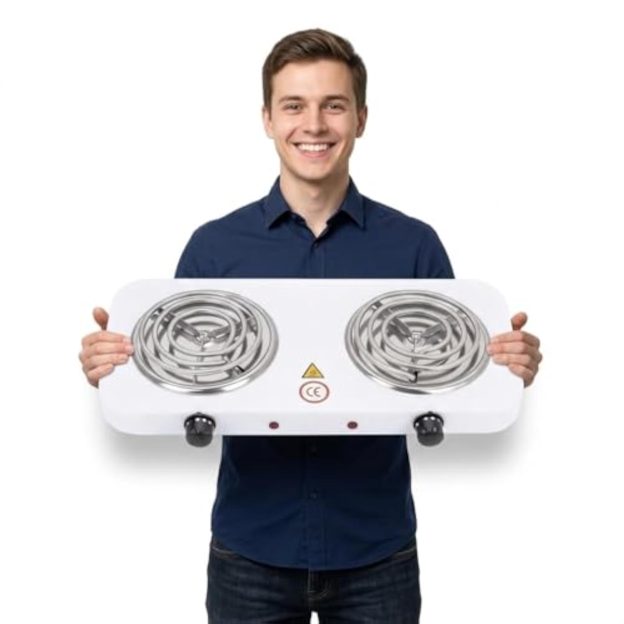 Electric Double 2000W Burner Hot Plate, Portable Cooking Heater
