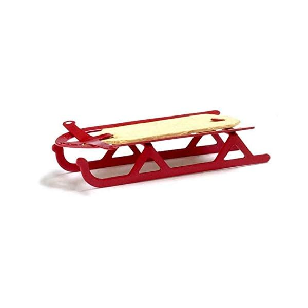 Dollhouse miniature flyer sled d4253  urban country home decor