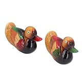 [Design artisanal exquis] Ces figurines de canards mandarins en bois sont méticuleusement fabriquées à la main avec une attention exceptionnelle aux détails.le design complexe met en valeur des couleurs vives et des caractéristiques réalistes, ajoutant une chaleur invitante à votre décoration intérieure.chaque pièce est une œuvre d'art unique qui capture la compagnie, ce qui en fait un accent décoratif parfait pour n'importe quel espace.